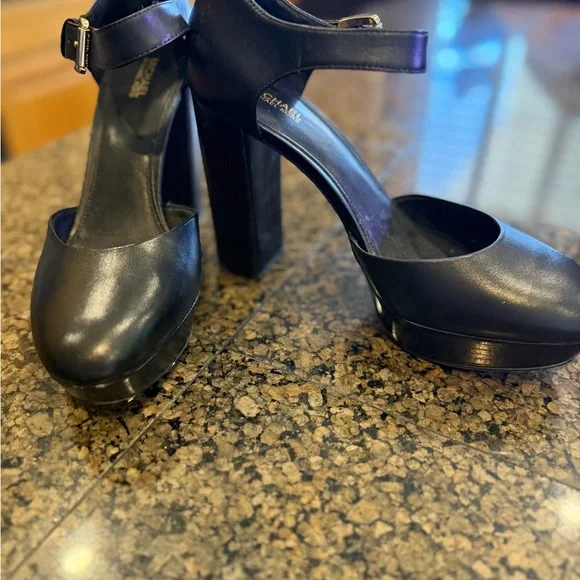 Michael Kors Black Platform Heels - Picture 3 of 12